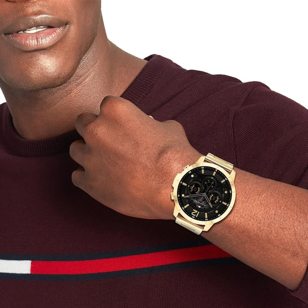 Часы Кварцевые Tommy Hilfiger Multi Dial Мужские 1710511 Черные, фото №4 Часы Кварцевые Tommy Hilfiger Multi Dial Мужские 1710511 Черные, фото №4