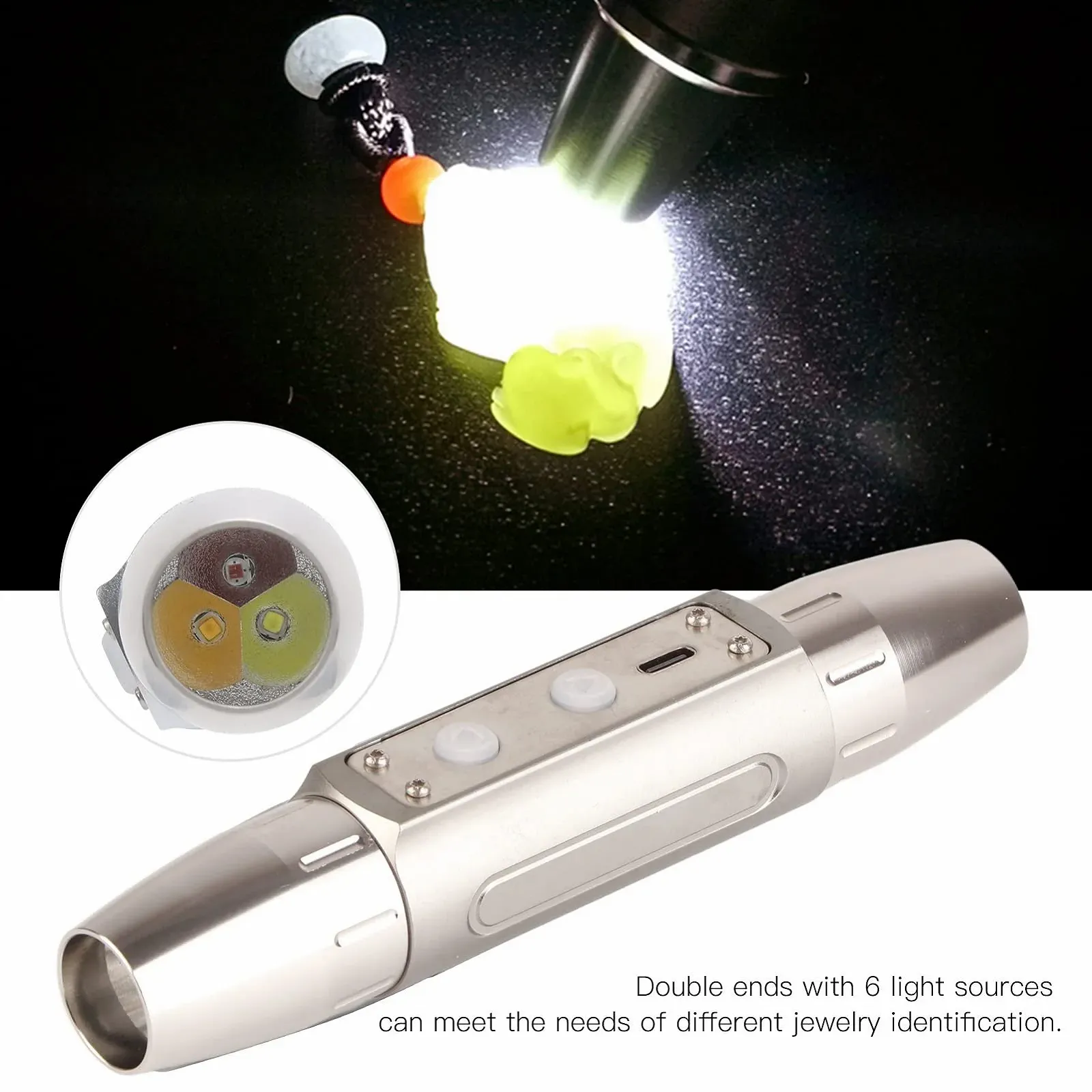 Ультрафіолетовий ліхтар Alomejor 6 Lichter Dual Enden для виявлення флуоресценції, потужний LED, фото №8