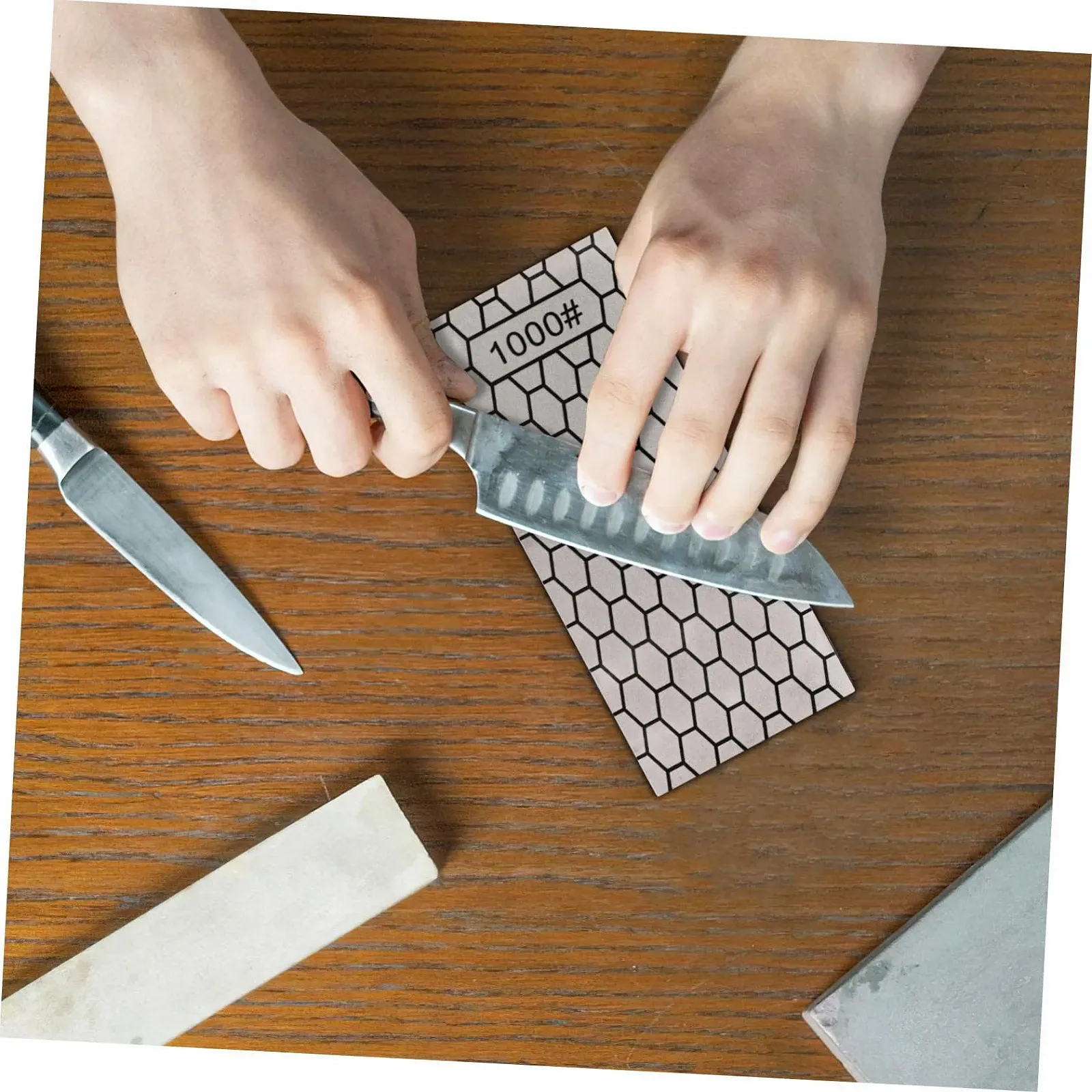 Точильні камені Алмазні 3 шт. з антиковзною підкладкою Diamond Whetstone, фото №4