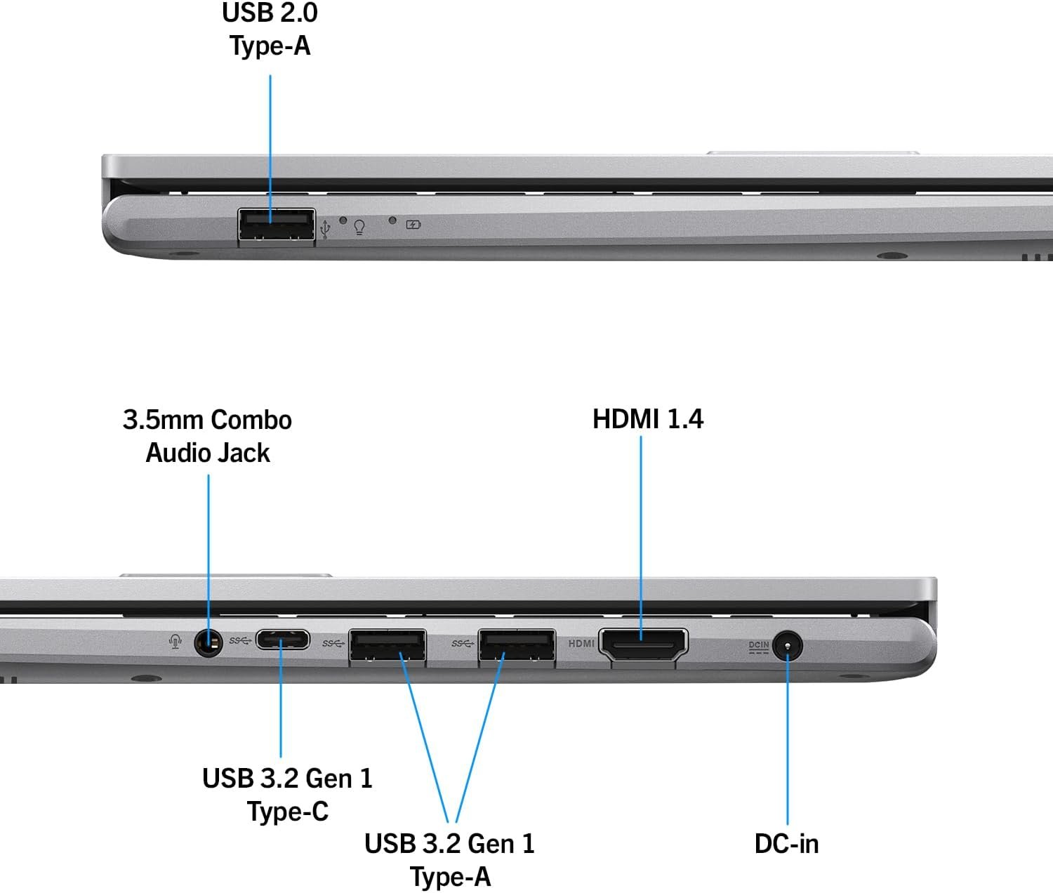 Ноутбук 15.6" ASUS Vivobook 15 (F1504ZA-NJ429W) Intel Core i5-1235U RAM 16GB SSD 512GB Windows 11 (UKR), фото №6 Ноутбук 15.6" ASUS Vivobook 15 (F1504ZA-NJ429W) Intel Core i5-1235U RAM 16GB SSD 512GB Windows 11 (UKR), фото №6
