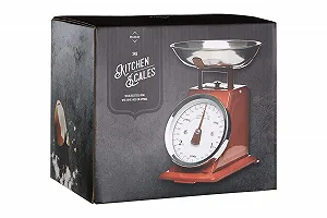 Кухонні ваги Premier Housewares Retro 3 kg з чашею Нержавіюча сталь Red synthetic.ua - Фото 1