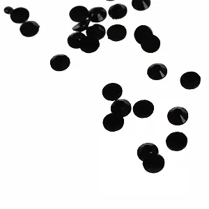 Стразы Акриловые Плоские Кристаллы 2000 штук Черный synthetic.ua - Фото 1