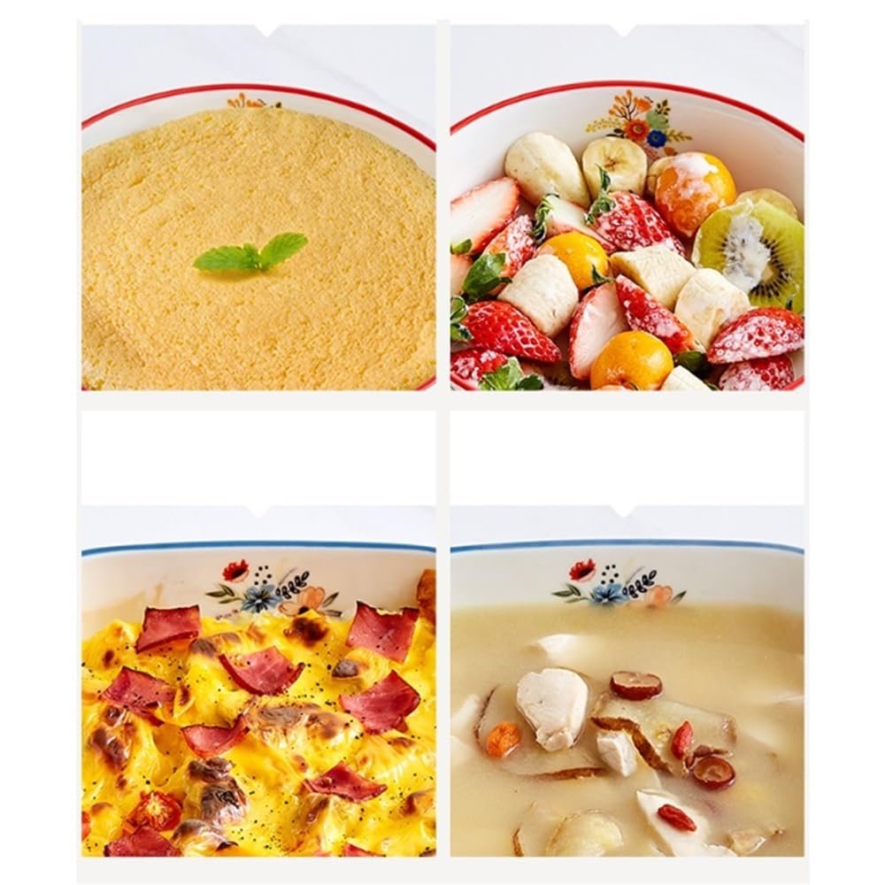 Гусятниця для запікання Керамічна з вушками в пасторальному стилі велика порцелянова для мікрохвильової печі, фото №3 Гусятниця для запікання Керамічна з вушками в пасторальному стилі велика порцелянова для мікрохвильової печі, фото №3