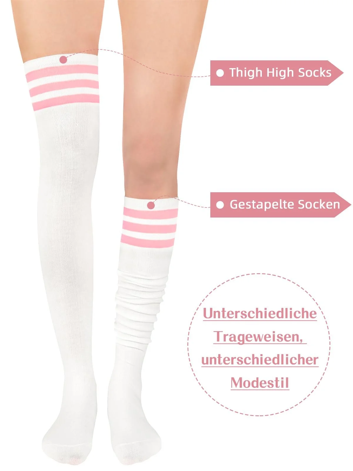 Durio Чулки выше колен Женские зимние высокие носки Женские носки выше колен Теплые длинные носки Термочулки Женские носки до колен, фото №3