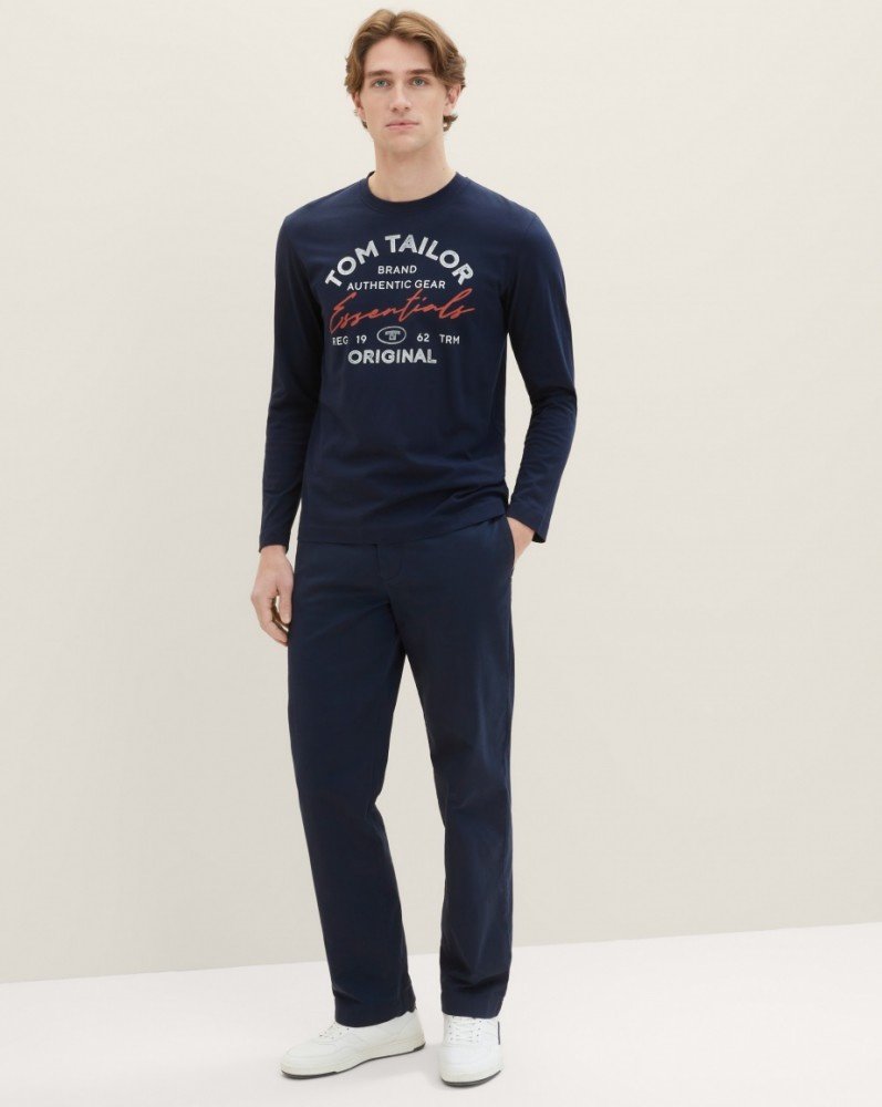 Футболка с длинными рукавами Tom Tailor 1037744-10668 Темно-синий XL, фото №4