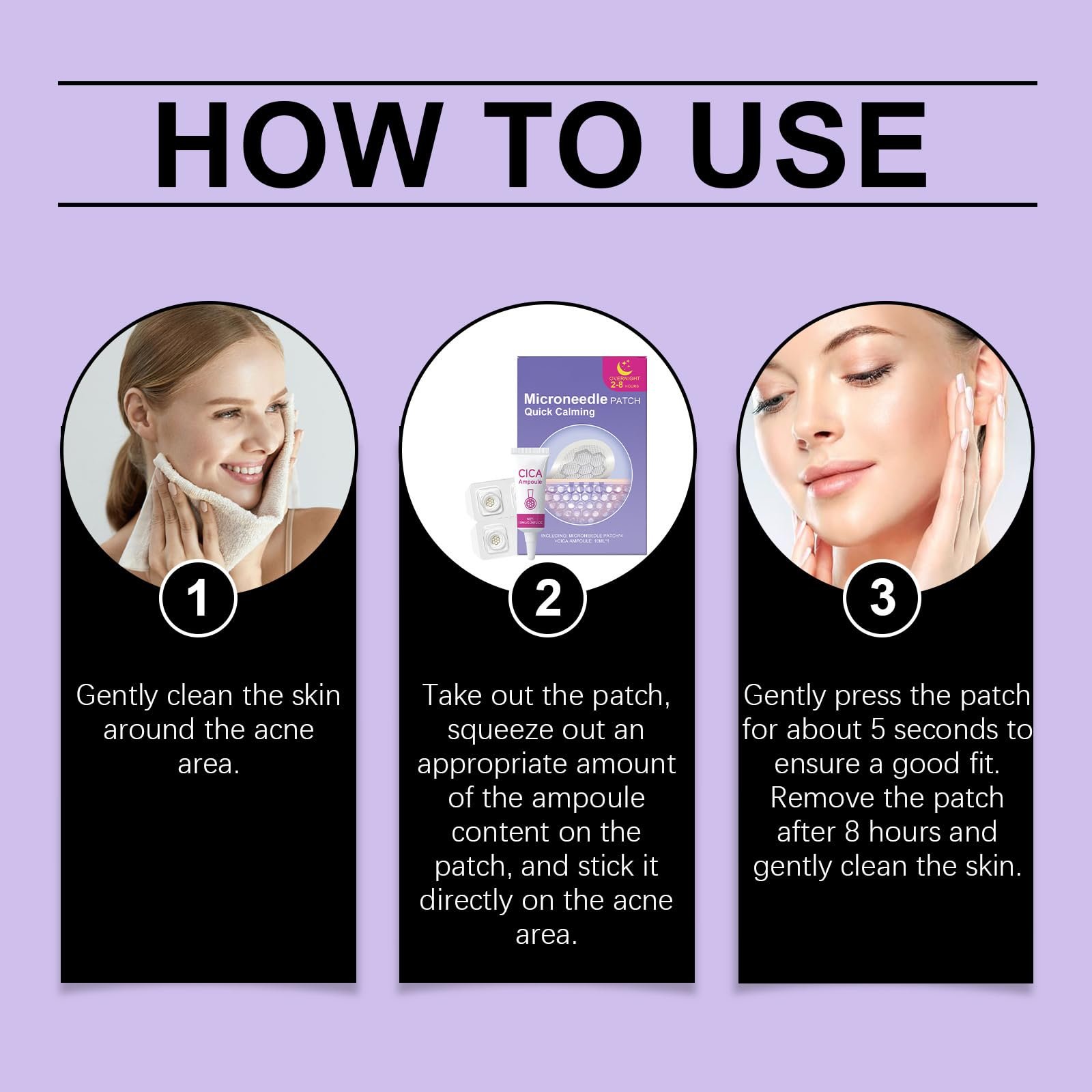 Успокаивающие патчи с магнием Quick Calming, очищающие патчи против прыщей, фото №6