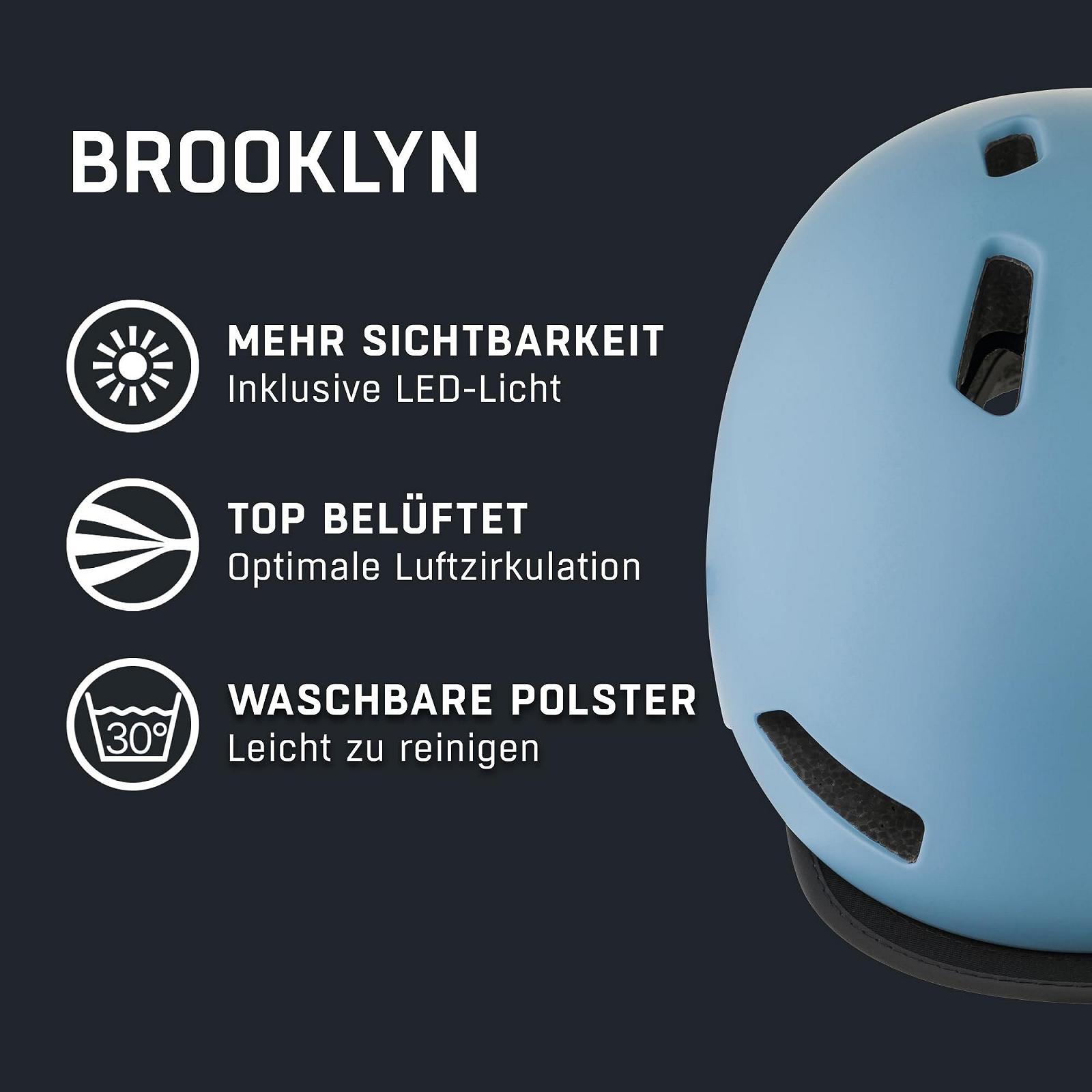 Шолом ALPINA Brooklyn Унісекс, для дорослих, Smoke-Blue Matt, 52-57, фото №2
