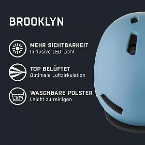 Шолом ALPINA Brooklyn Унісекс, для дорослих, Smoke-Blue Matt, 52-57 synthetic.ua - Фото 1