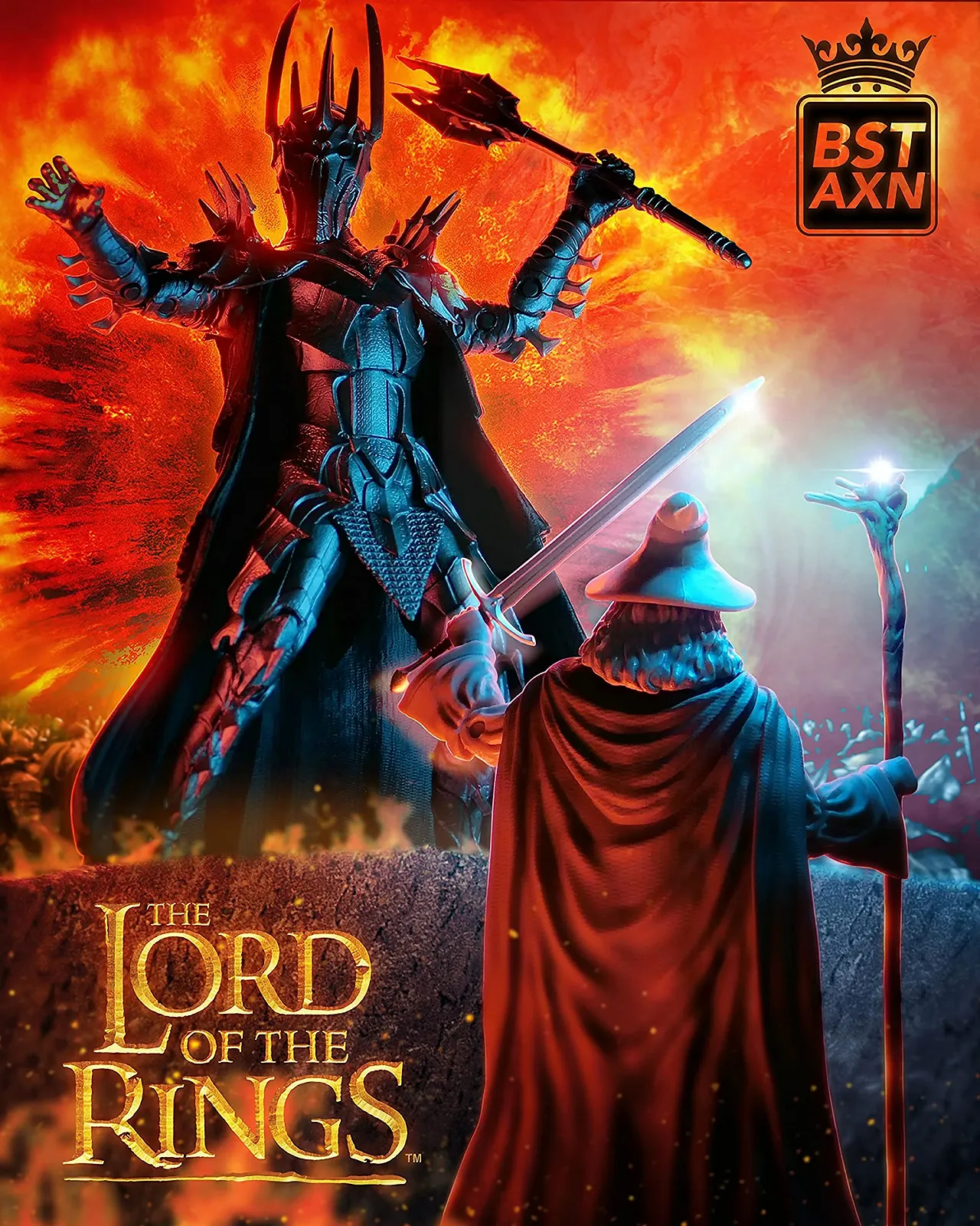 Ігрова фігурка The Loyal Subjects The Lord of the Rings BST AXN Sauron 13 см, фото №6