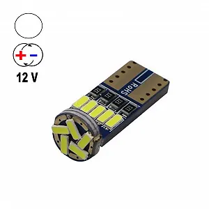 Автолампа Terra T10 W5W цоколь W2.1x9.5d, 4040х14smd белый 12-24V - Фото 1