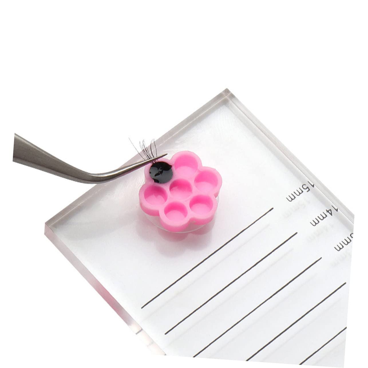 Держатель для клея для ресниц Angoily Набор 600 цветочных чашек, фото №2 Держатель для клея для ресниц Angoily Набор 600 цветочных чашек, фото №2