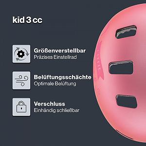 Велосипедный шлем Uvex Kid 3 cc  Регулируемый размер Оптимизированная вентиляция synthetic.ua - Фото 1
