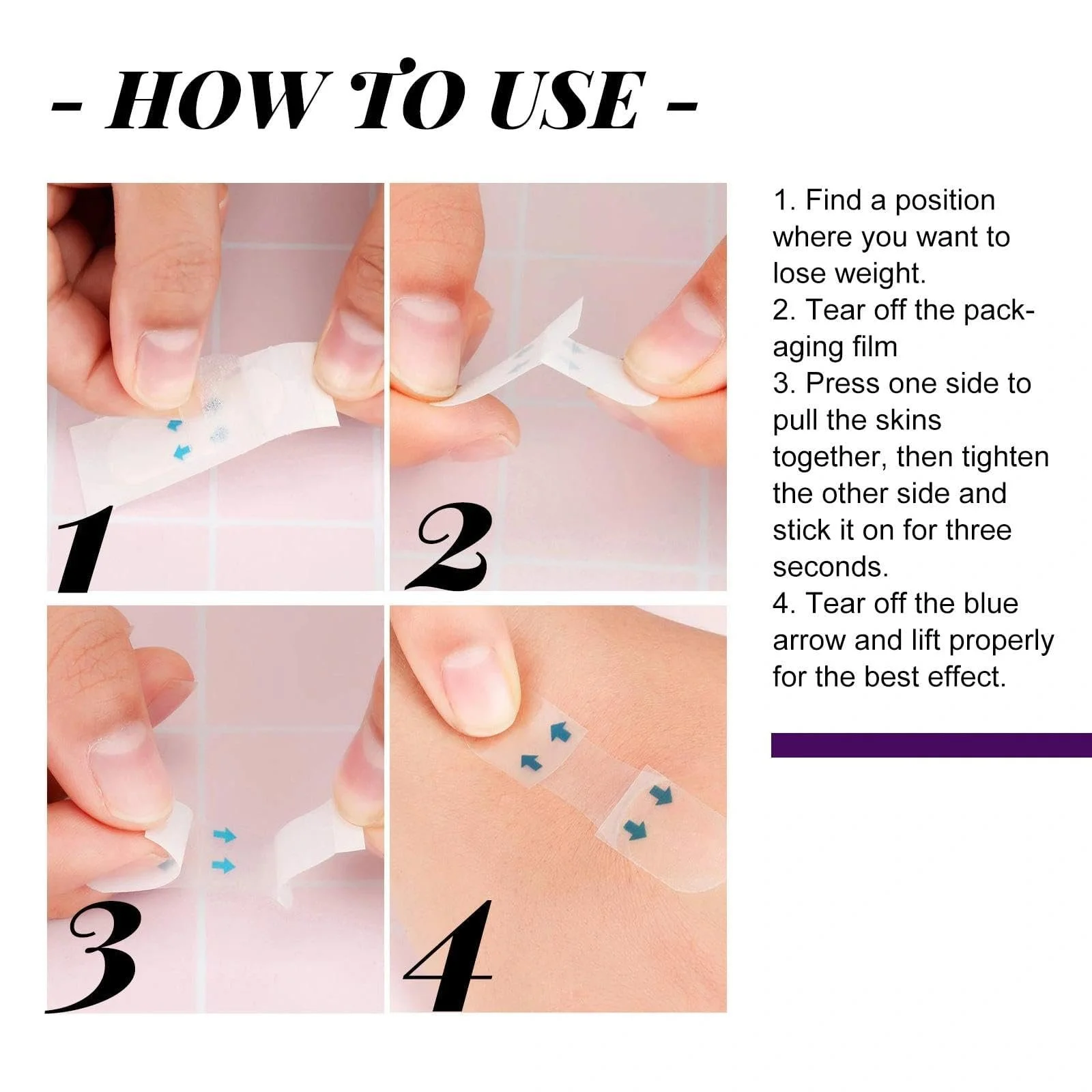 Стрічка для підтяжки обличчя Невидима V Edge, 60 шт, фото №7