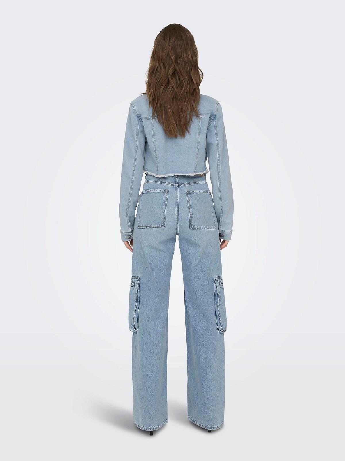 Джинсовая Куртка ONLY Onlwonder Ls Cropped DNM Jacket Gua Noos, фото №5