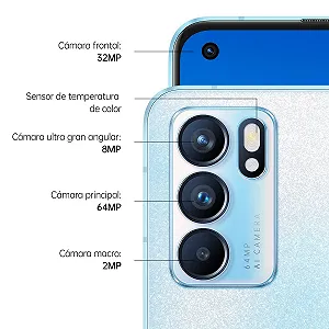 Смартфон OPPO Reno6 5G 128GB/8GB RAM Dual SIM Arctic Blue synthetic.ua - Фото 1