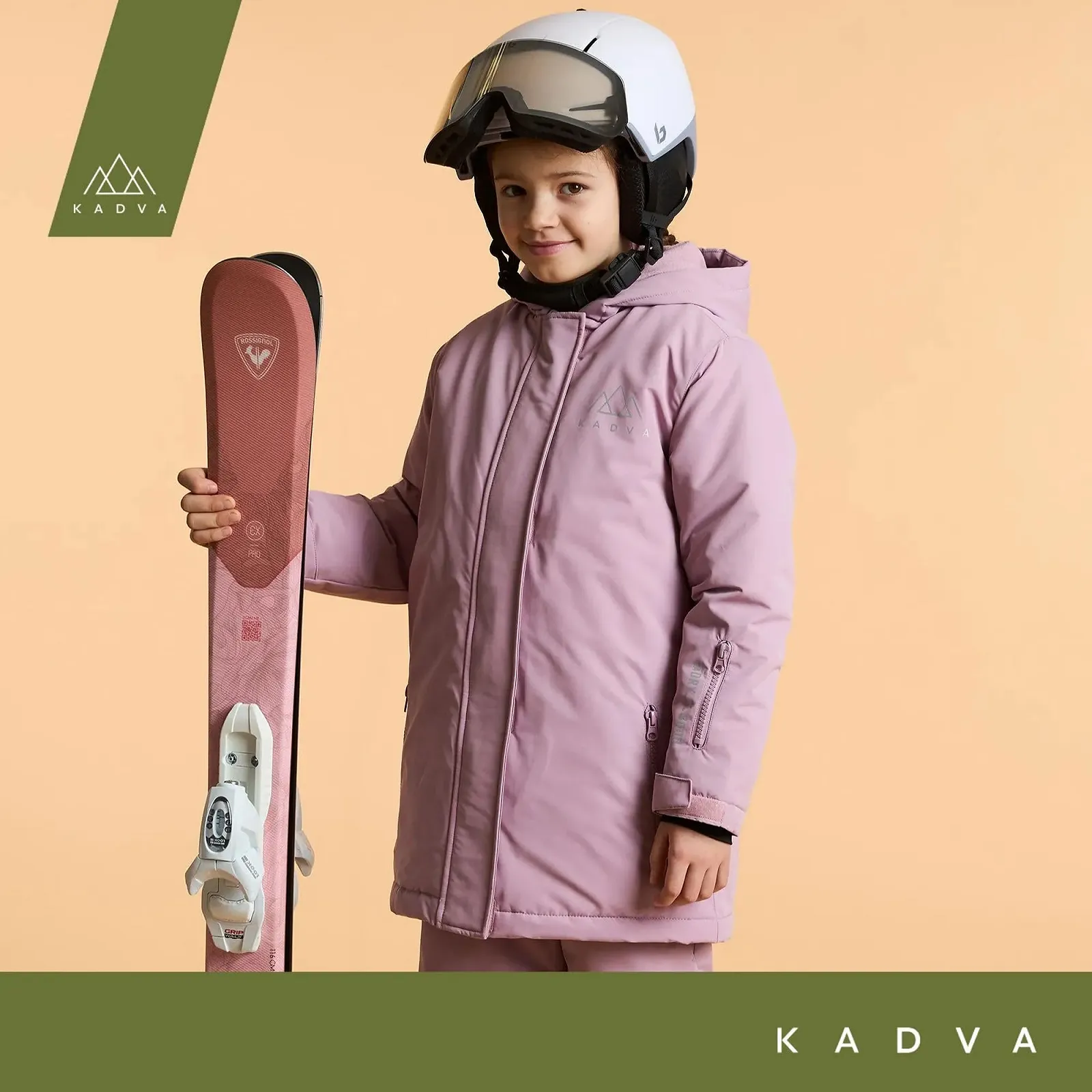 Лижна куртка KADVA SKIRO JR з капюшоном, водонепроникна, вітрозахисна, кишені на блискавці, регульовані манжети на липучках, з відбивачами, фото №9