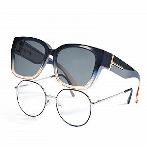 Сонцезахисні окуляри поверх окулярів LVIOE для жінок Поляризовані модні лінзи UV400 захист - Фото 1