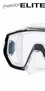 Маска для снорклінгу та дайвінгу Tusa Freedom Elite M-1003 synthetic.ua - Фото 1