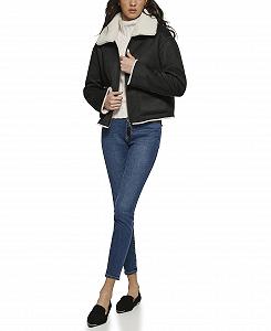 Жіноча Куртка DKNY зі штучним хутряним коміром - Фото 1