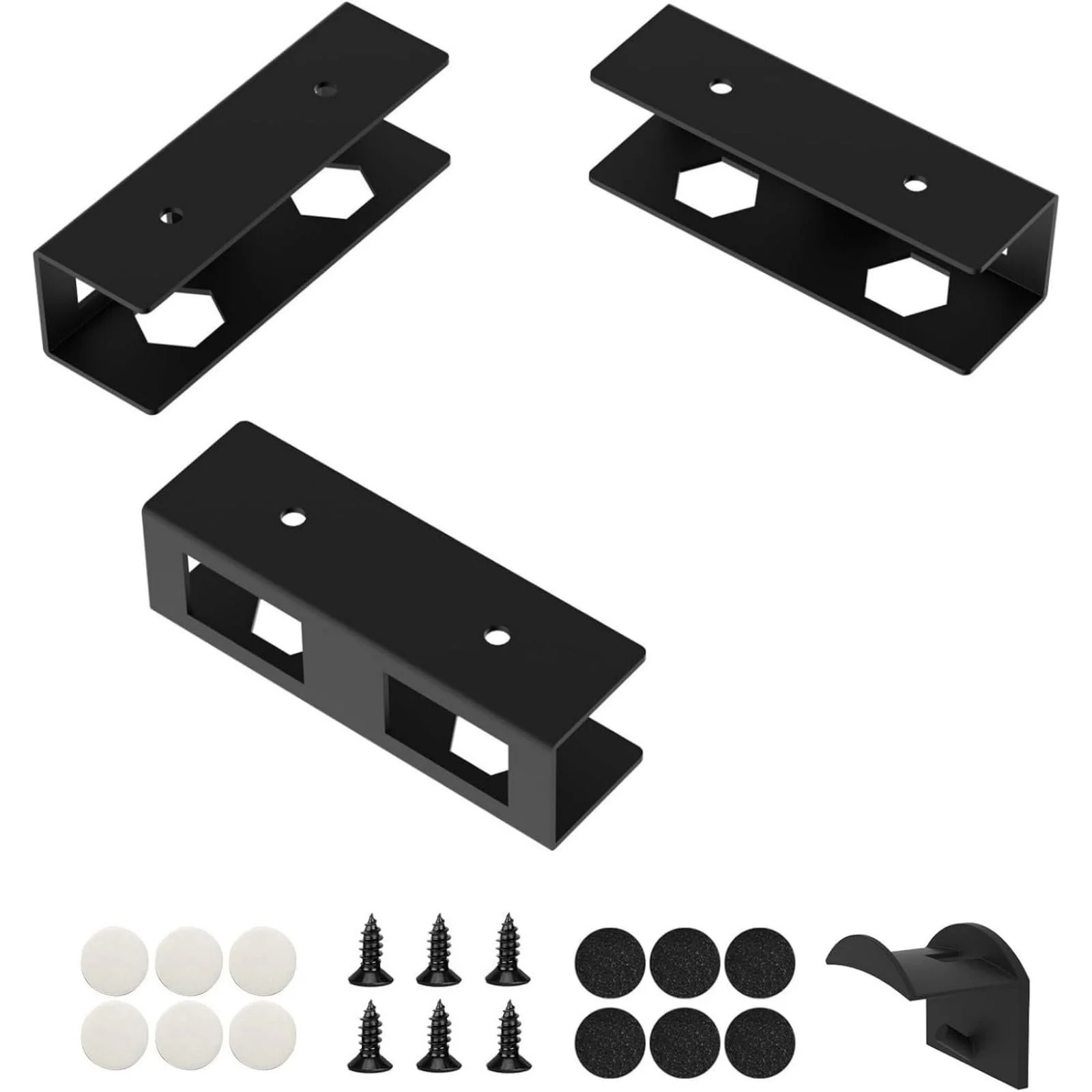 Тримач для ноутбука Robuste під стіл з гвинтовим кріпленням для економії місця, полиця для зберігання ноутбука під столом для пристроїв, фото №1