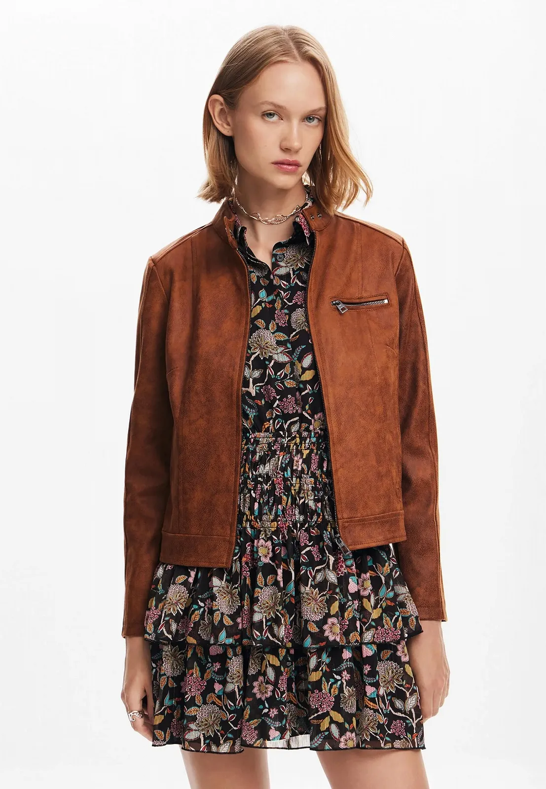 Пальто Desigual Woven PU Жіноче, фото №3