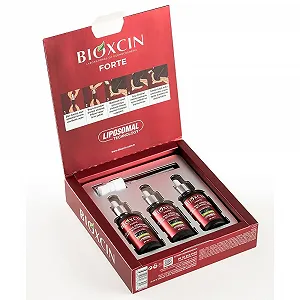 Набор при интенсивном выпадении волос Bioxcin Forte: шампунь 300 мл + 3 x 50 мл сыворотки synthetic.ua - Фото 1