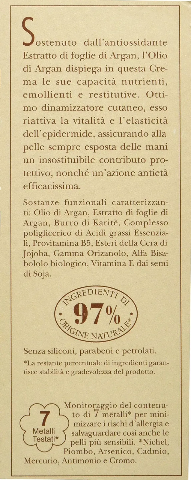 Крем для рук L'Erbolario Argan Oil Anti Age, 75 мл, фото №4