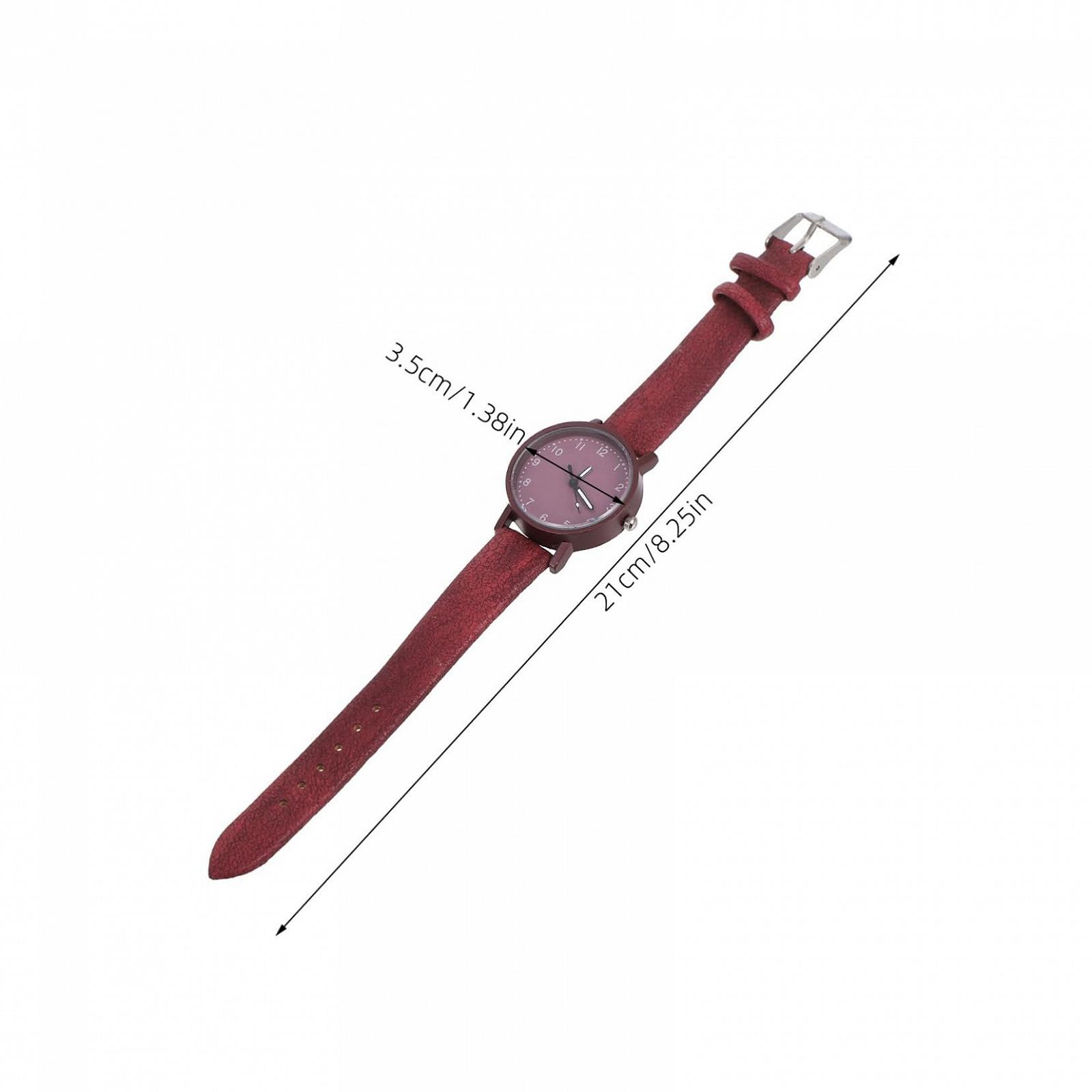 Женские Кварцевые Часы PartyKindom Красный, фото №2