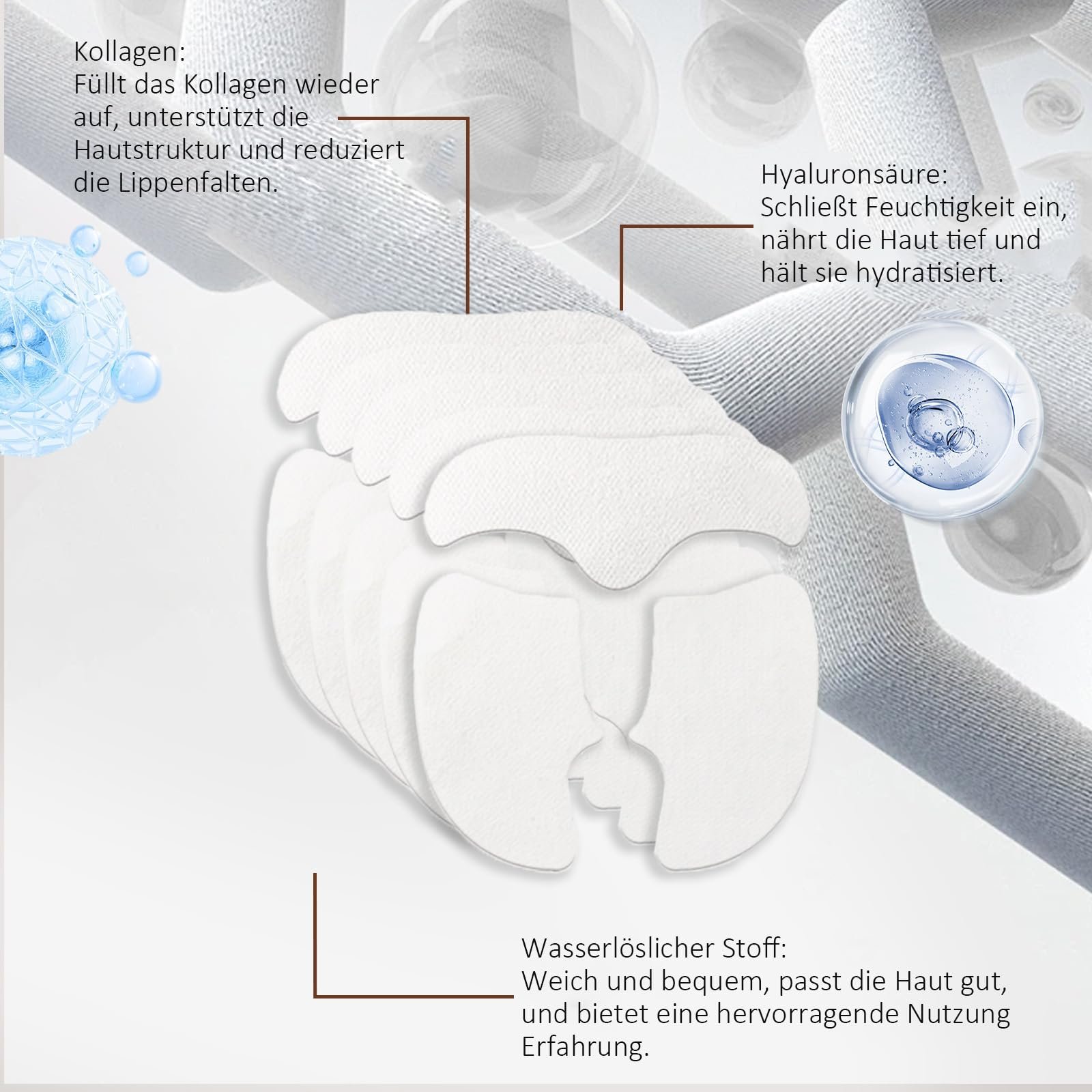 Пластыри Против Морщин для Лоба и Носогубных Складок, 15 шт, фото №5