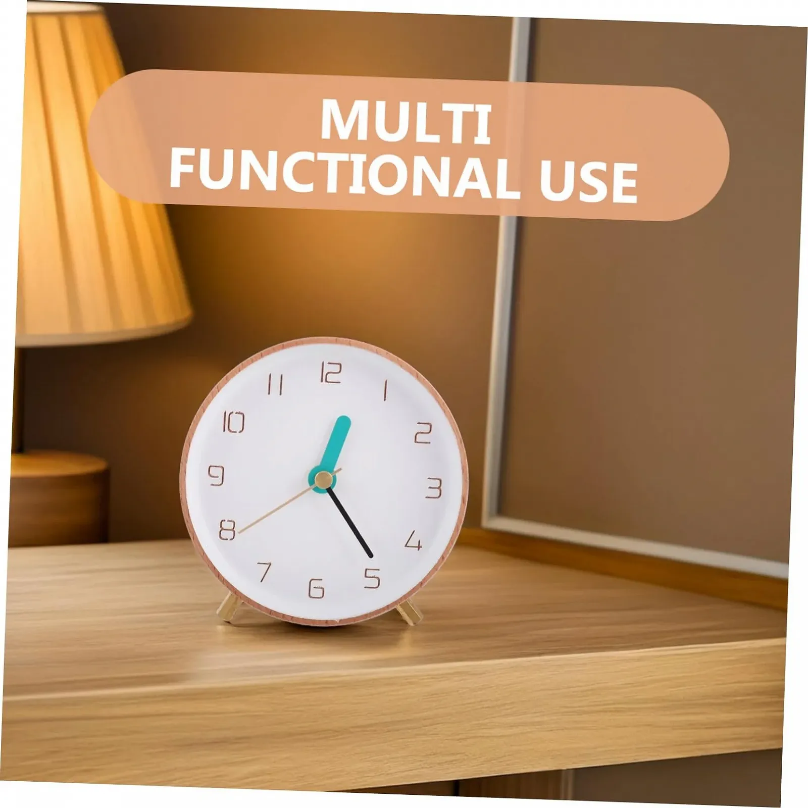 Настільний годинник MUCKLILY, пластик, білий, фото №3 Настільний годинник MUCKLILY, пластик, білий, фото №3