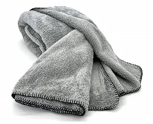 Покривало heimtexland Довгий ворс Teddy Fleece XL 200 x 150 Срібно-сірий synthetic.ua - Фото 1