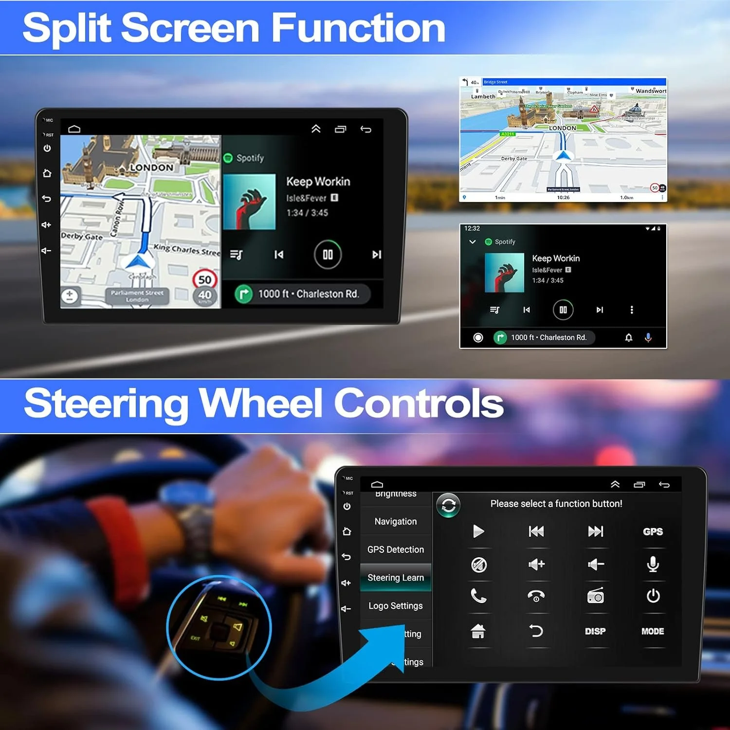 Штатна автомагнітола SIXWIN для Audi A3 S3 RS3 8P / 9" / Сенсорна / 2/64Гб / Android 13 / Apple CarPlay / Android Auto / Bluetooth / WI-FI / GPS / USB, фото №7 Штатна автомагнітола SIXWIN для Audi A3 S3 RS3 8P / 9" / Сенсорна / 2/64Гб / Android 13 / Apple CarPlay / Android Auto / Bluetooth / WI-FI / GPS / USB, фото №7