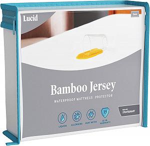 Наматрасник LUCID Premium Rayon Bamboo Jersey Водонепроницаемый 140 x 200 см - Фото 1