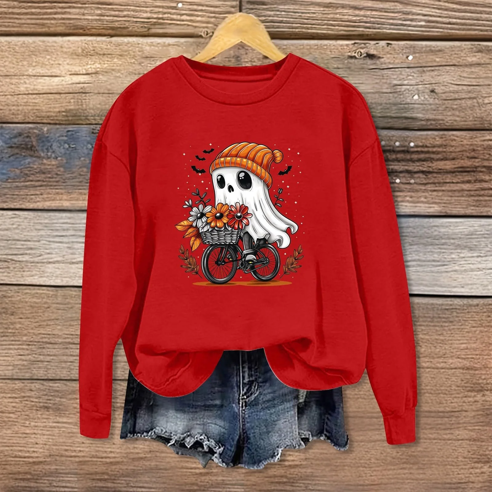 Хелловінський світшот YueYue для жінок, фото №3 Хелловінський світшот YueYue для жінок, фото №3