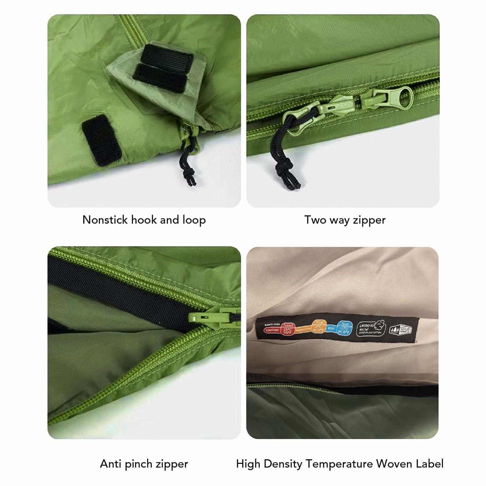 Спальний мішок Portable Waterproof Nylon для дорослих 6.6 x 2.8 фути, фото №5