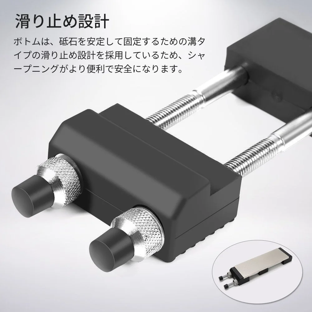 Тримач для точильного каменю регульований професійний протиковзкий хромоване залізо, фото №8