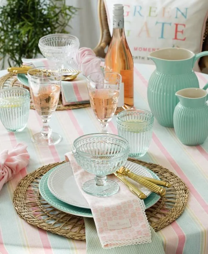 Десертная миска GreenGate Alice Cool Mint прозрачная зеленая, фото №2