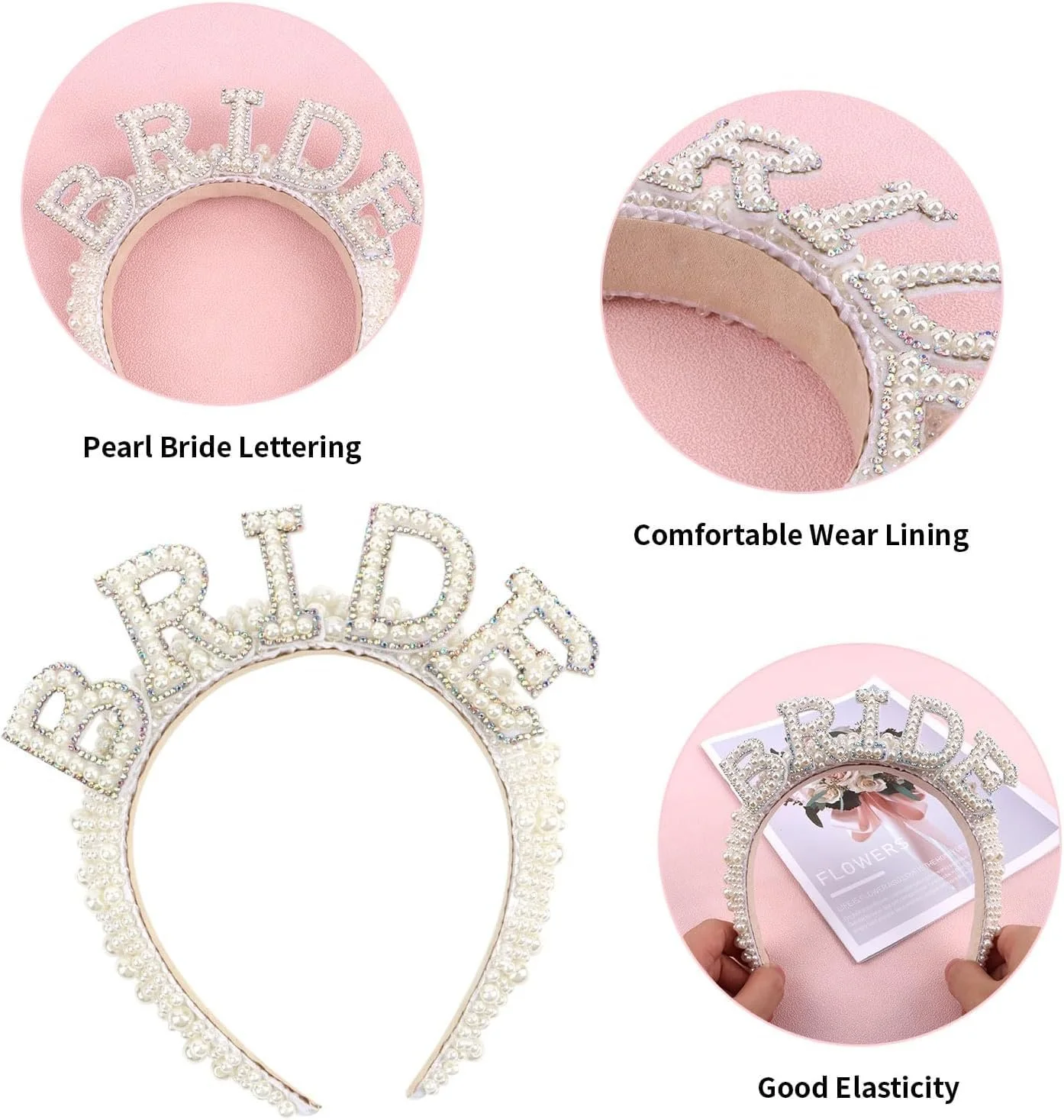 Обруч Жемчуг невесты A1, фото №3 Обруч Жемчуг невесты A1, фото №3