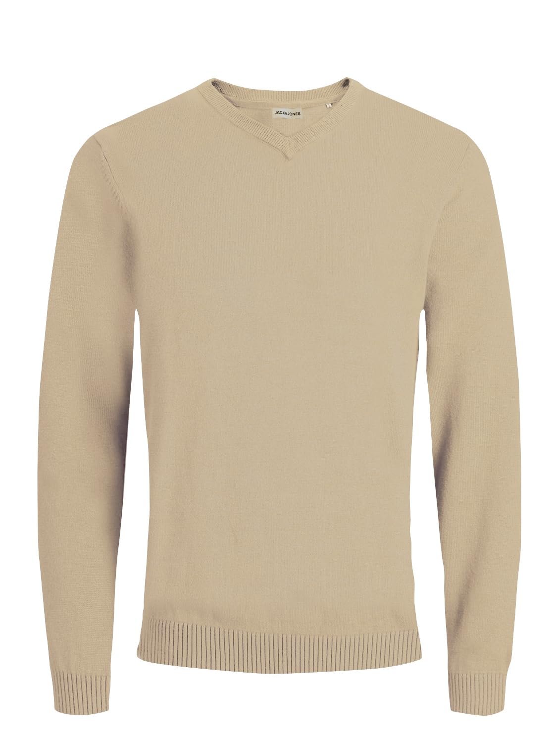 Джемпер з V-подібним вирізом JACK & JONES Чоловічий в'язаний, фото №1