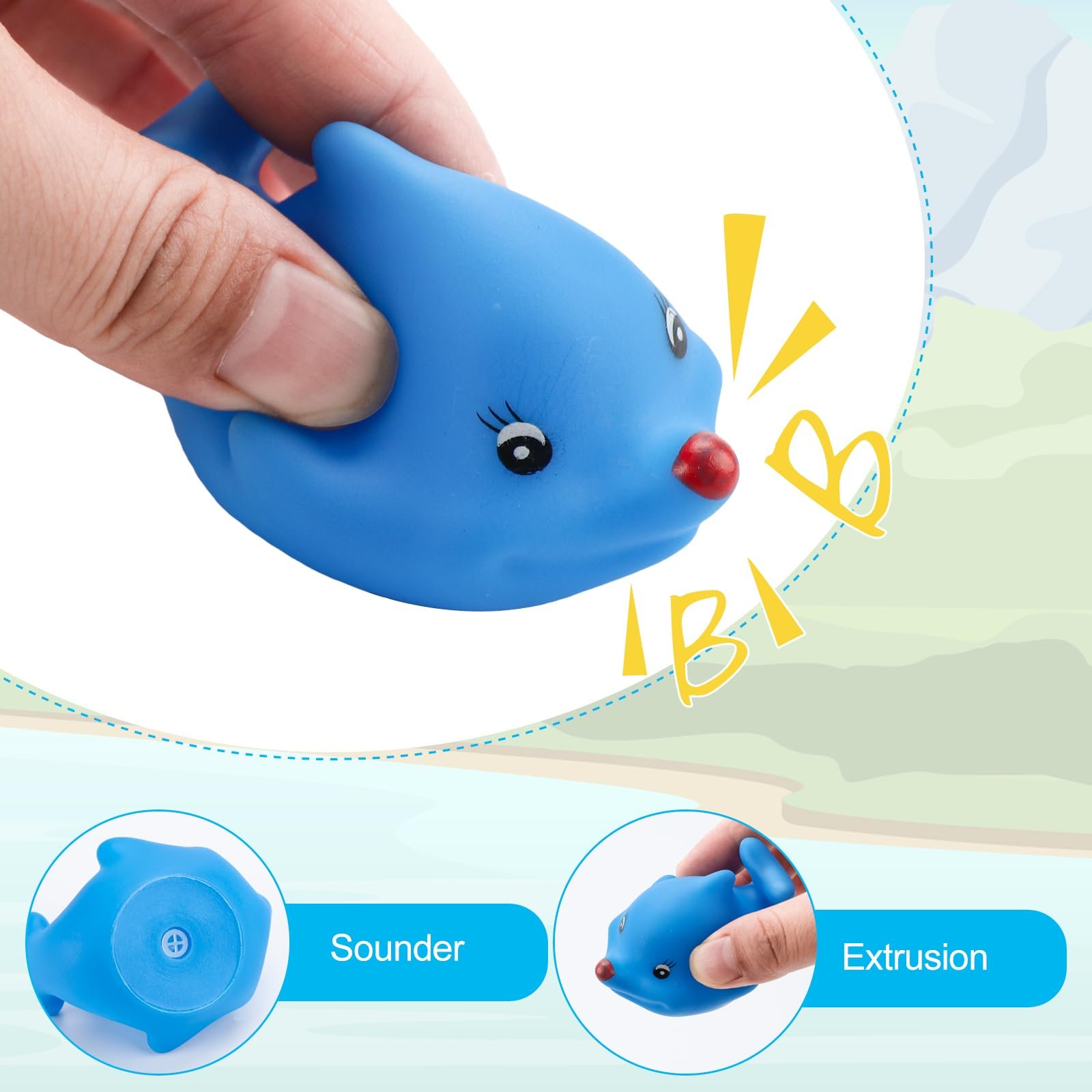 Набор игрушек для ванны 30 шт., фото №5