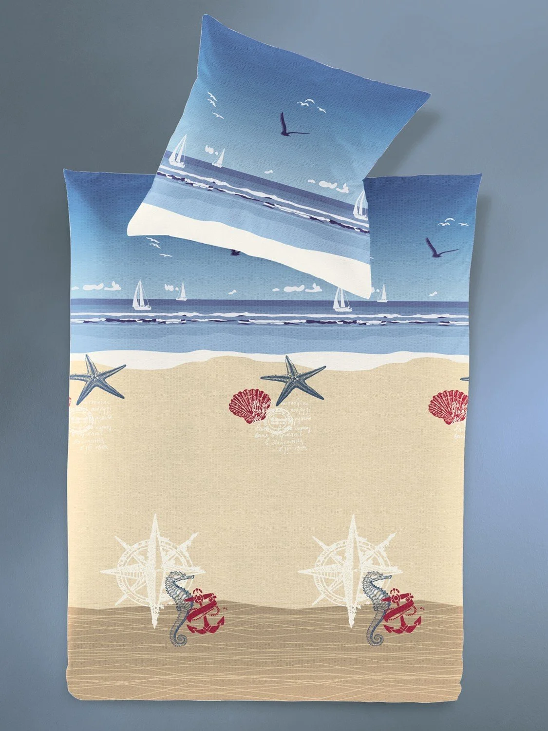 Постільна білизна Irisette Calypso 8163-20 135 x 200 см + 80 x 80 см, Seersucker, фото №1