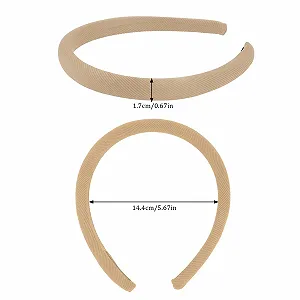Набор из 5 женских обручей на голову, элегантный текстильный дизайн. synthetic.ua - Фото 1