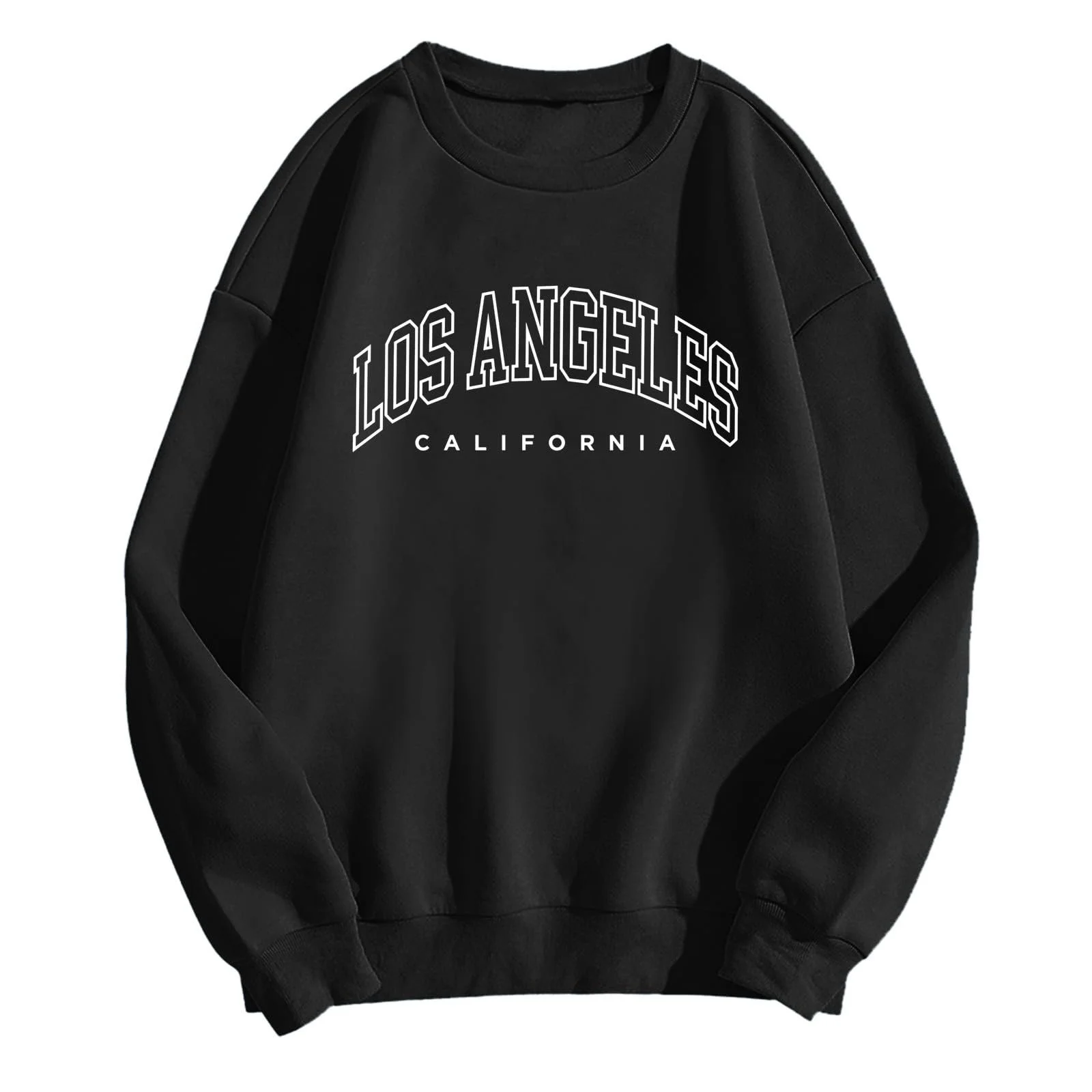 Женский Винтажный Свитшот С Принтом Los Angeles, Персонализированная Графическая Одежда, Аниме, Длинные Рукава, Круглый Вырез, Калифорния, Колледж, Крутой Топ, Y2K Backwoods, фото №1
