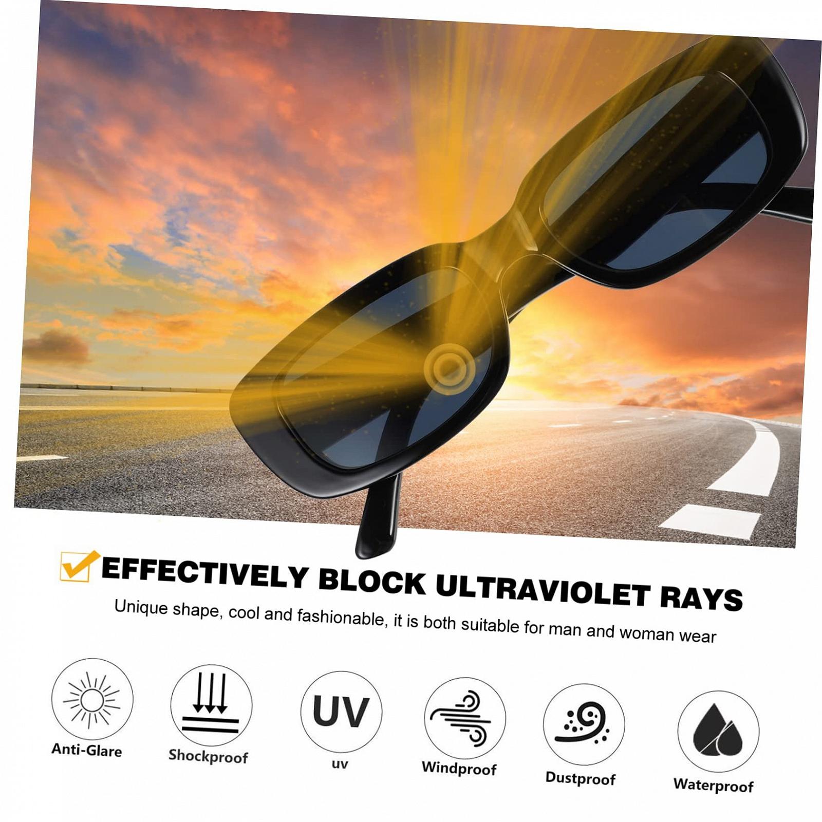 Квадратні Сонцезахисні Окуляри PACKOVE Квадратні Великі Для Подорожей, 2 шт, фото №7