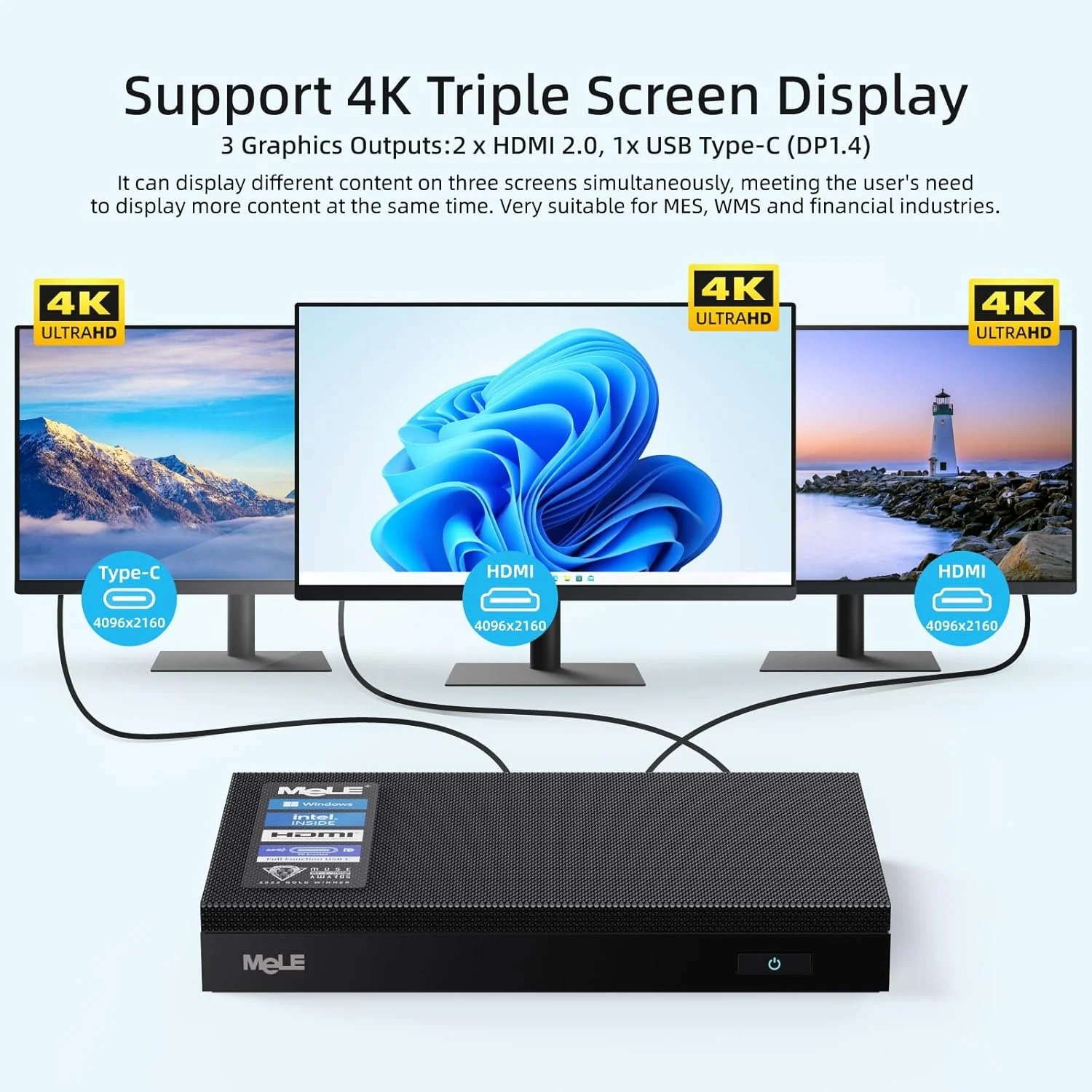 Міні ПК MeLE Quieter 4C F5Q / Intel N100 / RAM 16GB / SSD 512GB / 2 х HDMI / LAN / Wi-Fi 5 / Bluetooth 5.1 / Windows 11 / Black, фото №6 Міні ПК MeLE Quieter 4C F5Q / Intel N100 / RAM 16GB / SSD 512GB / 2 х HDMI / LAN / Wi-Fi 5 / Bluetooth 5.1 / Windows 11 / Black, фото №6