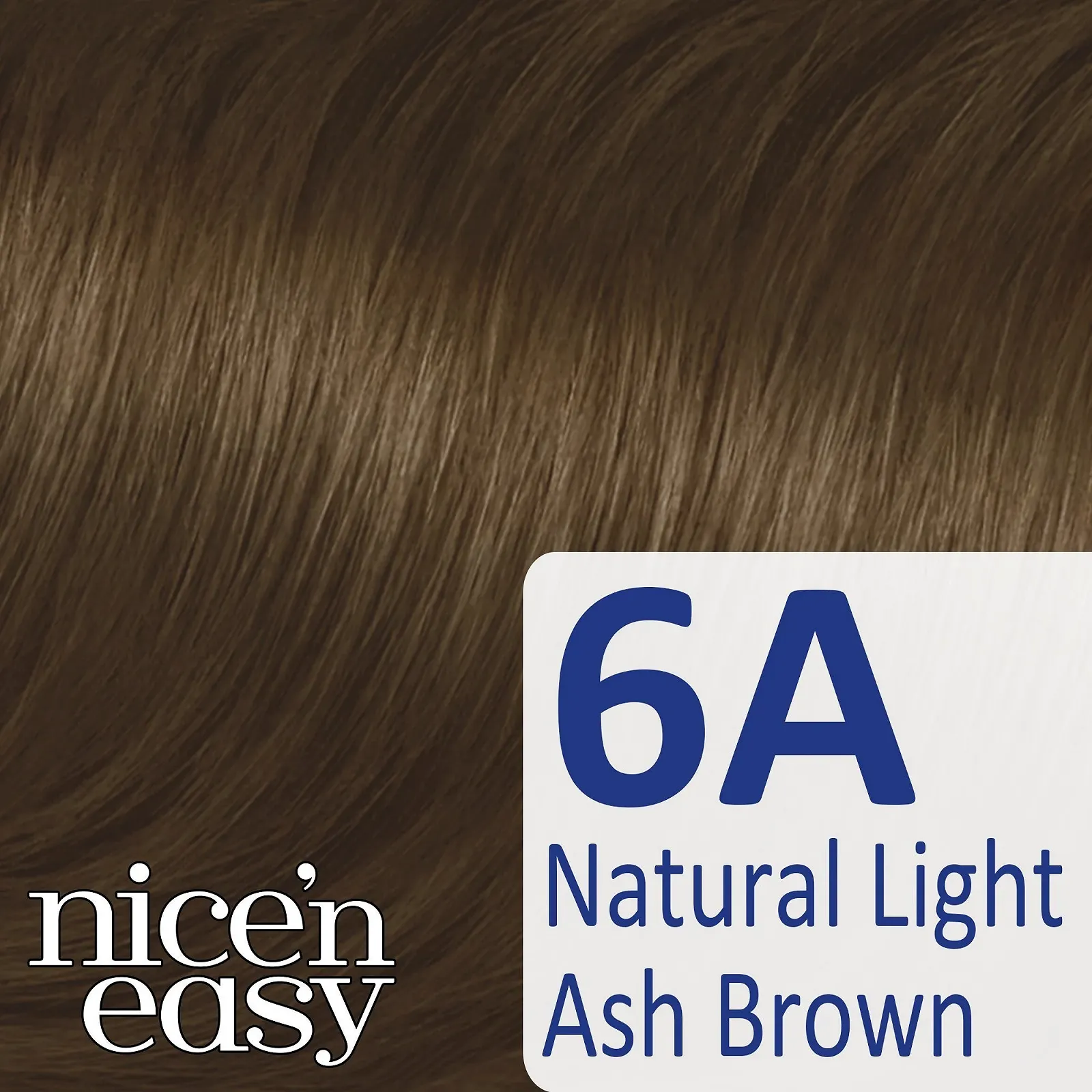 Стійка фарба для волосся Clairol Nice'n Easy 114/6A Натуральний світло-попелястий каштановий, фото №6