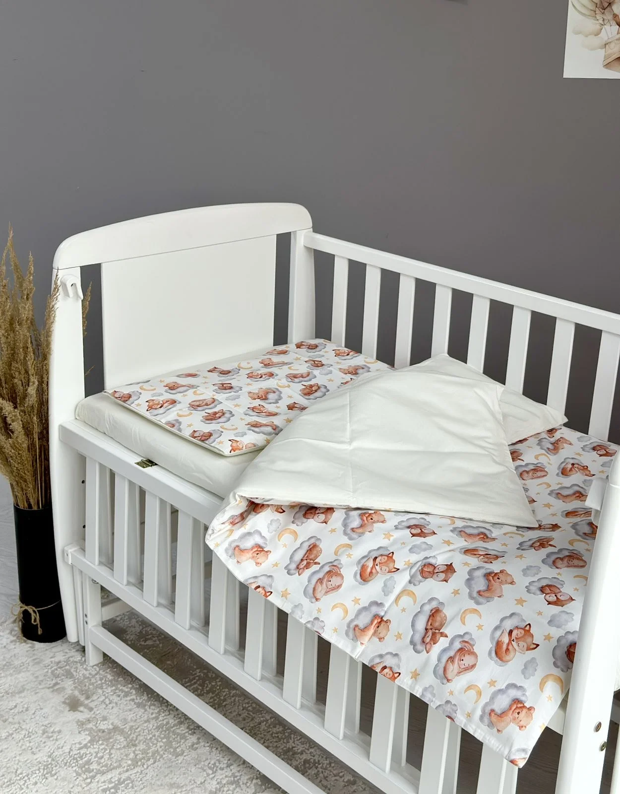 Постіль у дитяче ліжечко 3 пр. Сон Ведмедики на хмаринках, фото №1