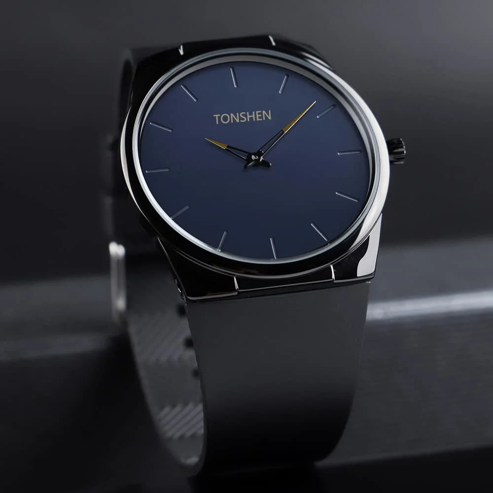 Чоловічий годинник TONSHEN Кварцовий Аналоговий Безель з нержавіючої сталі, фото №4