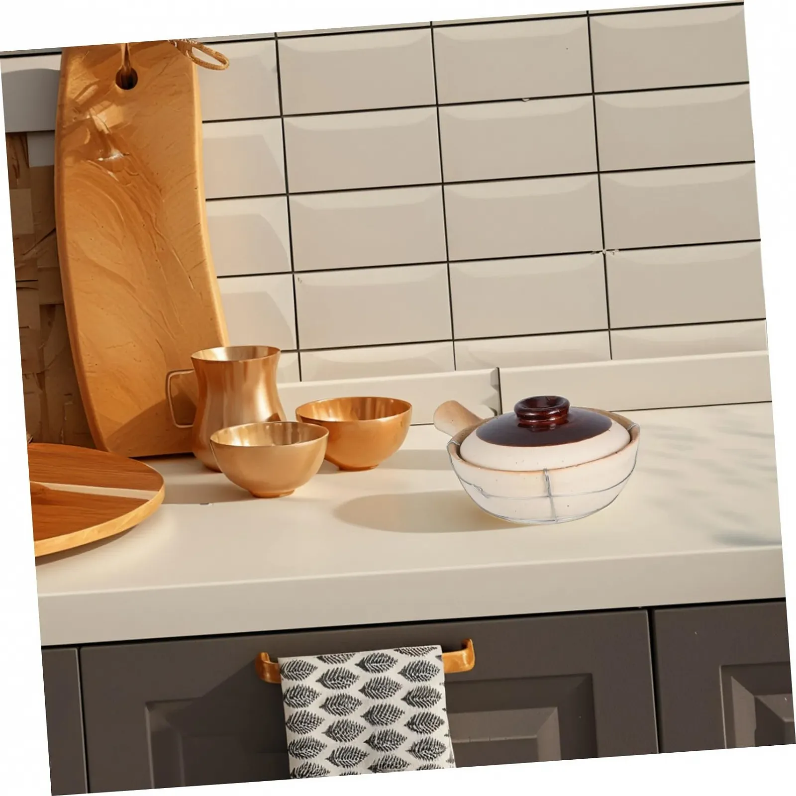 Горщик для приготування Veemoon японський керамічний з кришкою термостійкий, фото №4