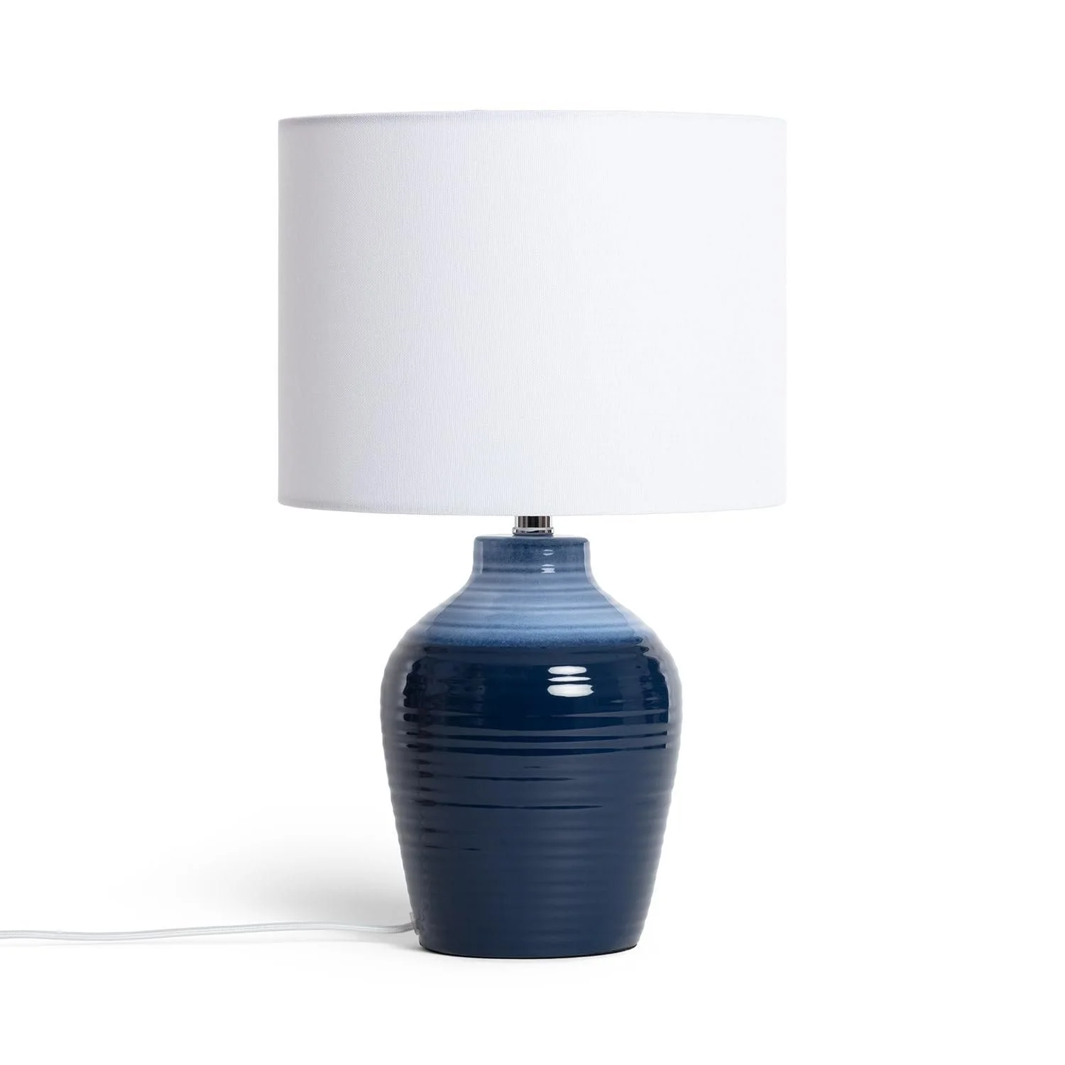 Настільна лампа LEDKIA LIGHTING Botijo E27 Handpainted Dark Blue Ceramic 420 мм, фото №1